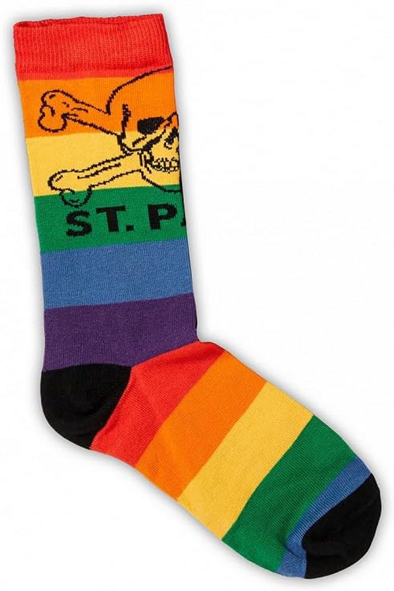 Comfortabele Sokken met Regenboog Strepen - Katoen Mix voor Heren en Dames