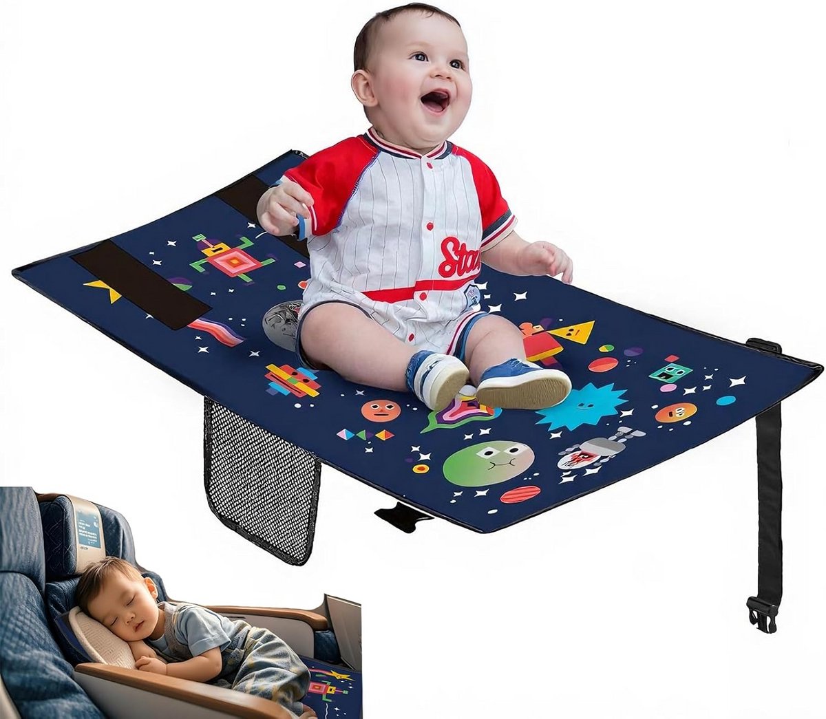 Peuterbed Vliegtuig Blauw – Leuk Kinderbed voor Kleine Reizigers
