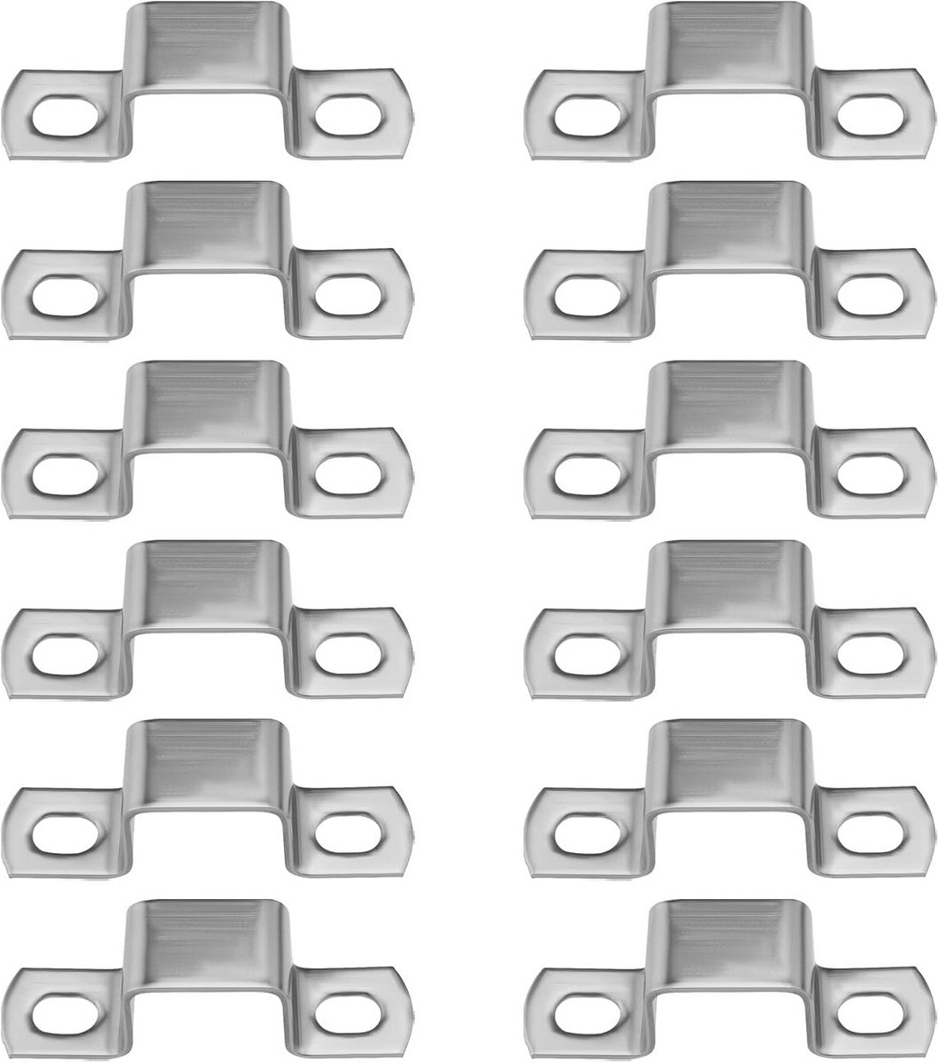12x Zwaartekracht Beveiligingsbeugel Roestvrij Staal U-Vorm Connector voor Deur Beveiliging