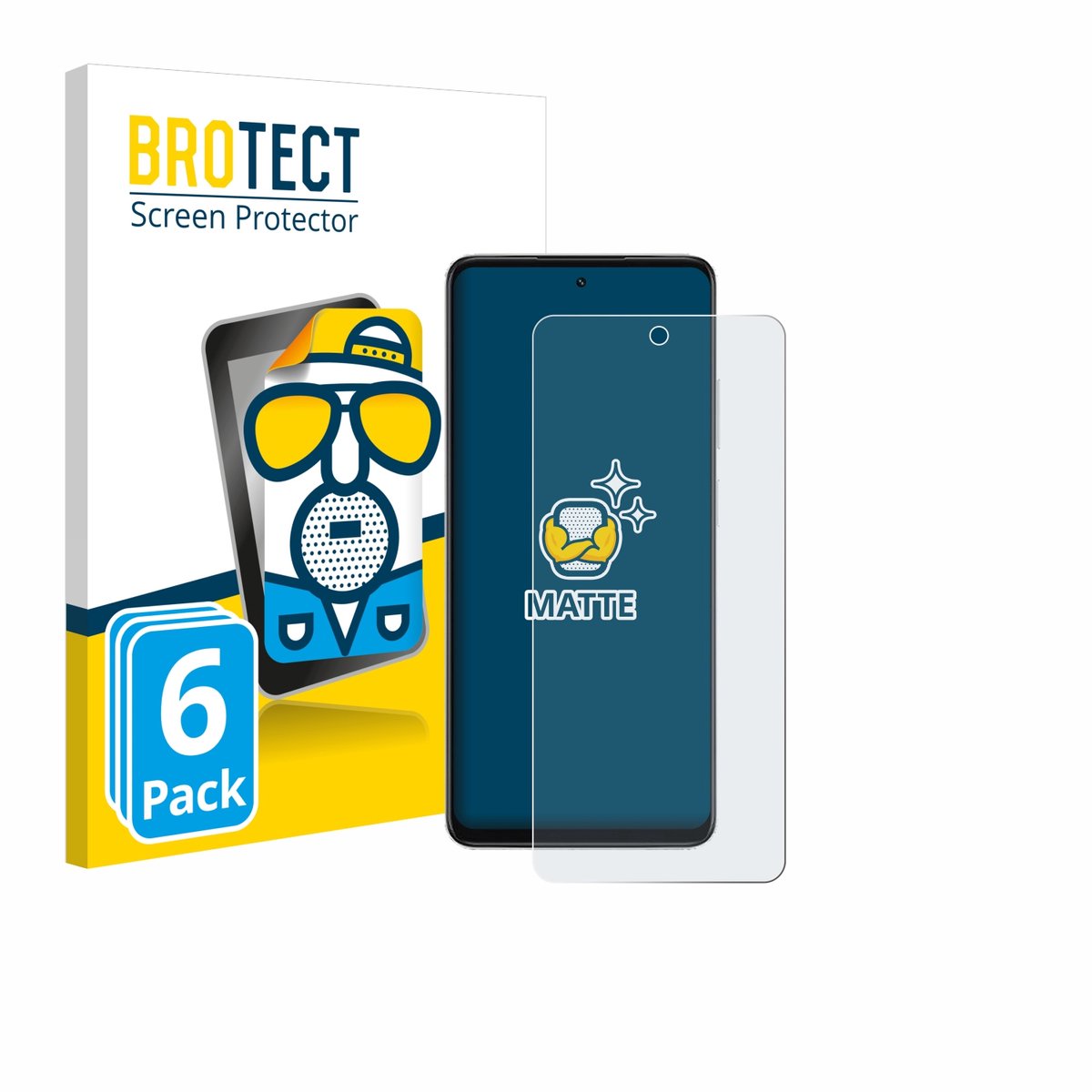 BROTECT - Screenprotector voor Oppo A5x 4G - Folie Beschermfolie matte 6 Stuks