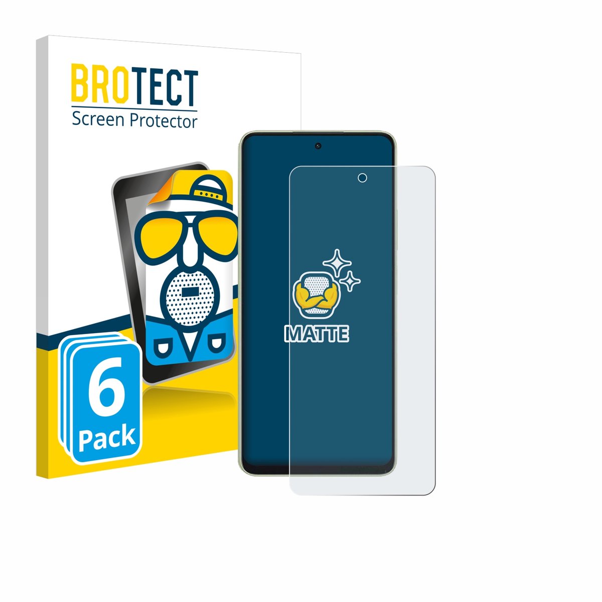 BROTECT - Screenprotector voor Oppo A5 Energy - Folie Beschermfolie matte 6 Stuks