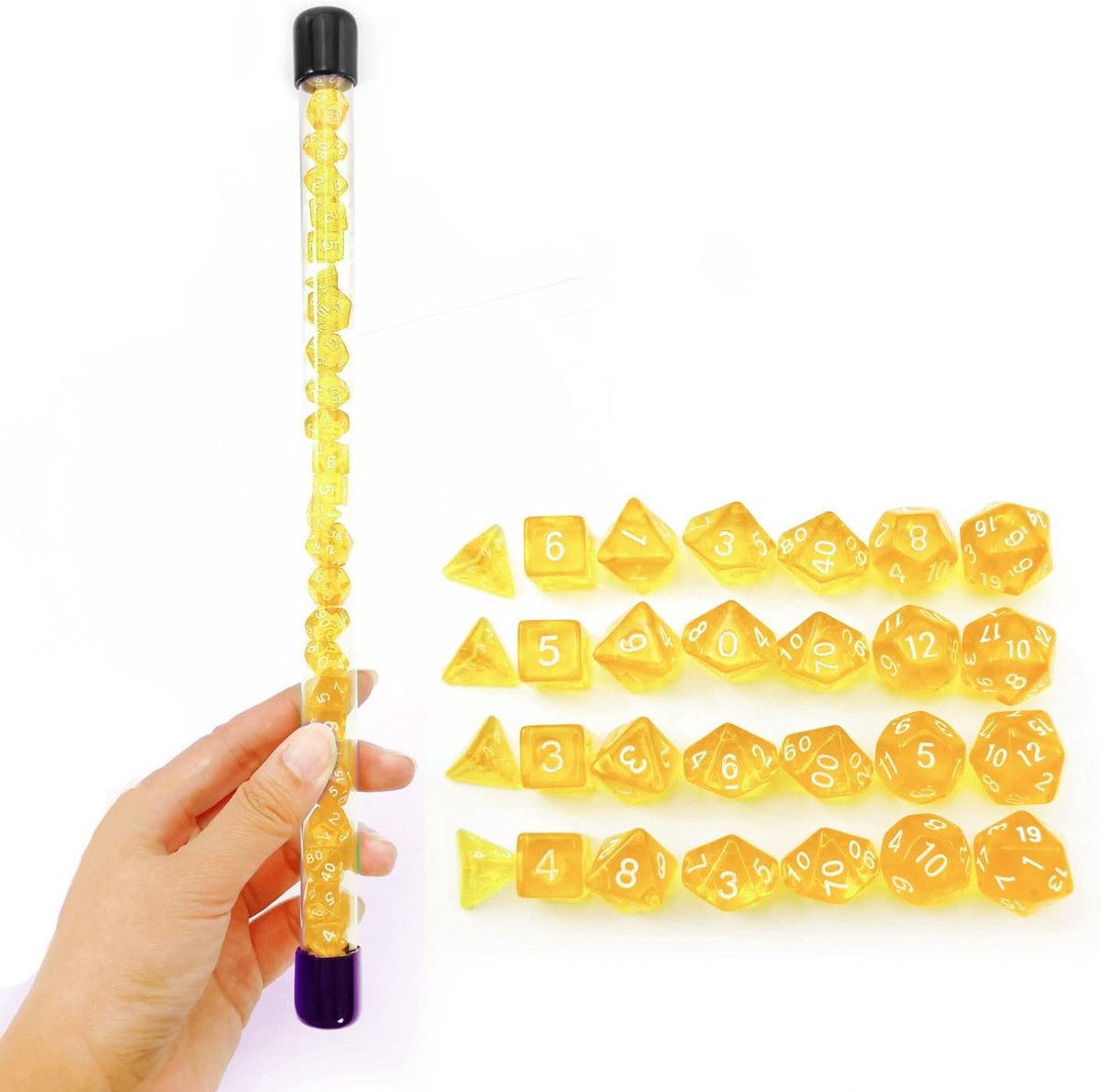 Mini polyhedral RPG dobbelstenen set 10mm