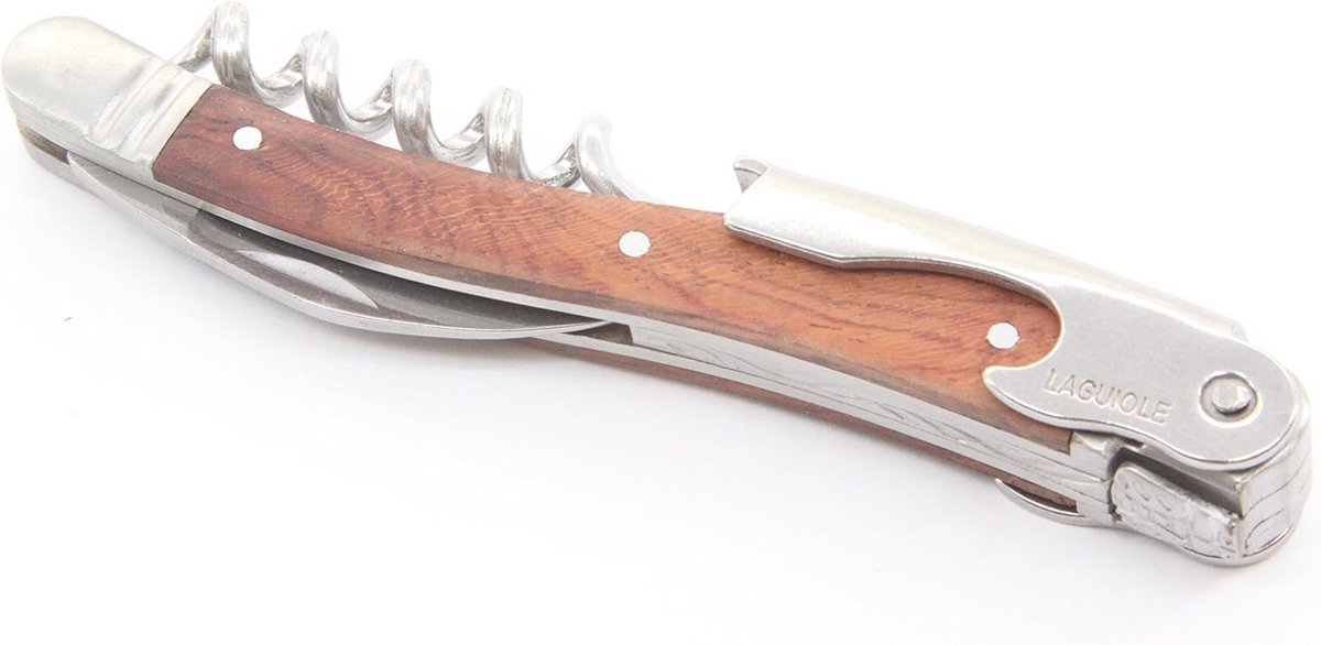 Kurkentrekker met palissander handvat en foliesnijder