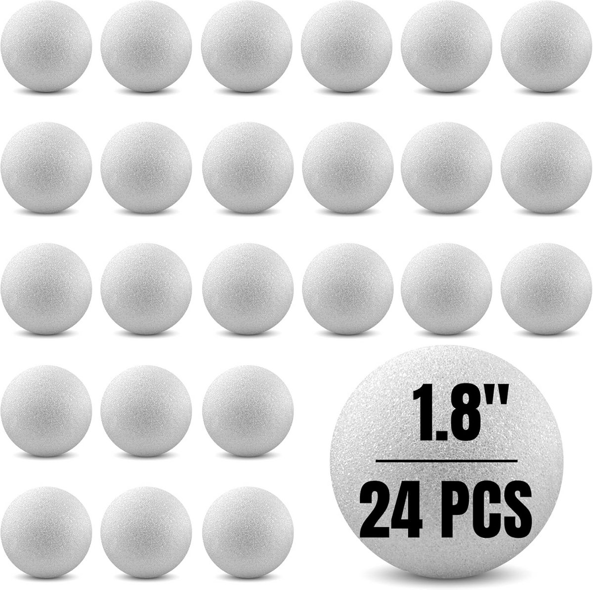 Witte Schuimballen voor Knutselen en Hobbyprojecten