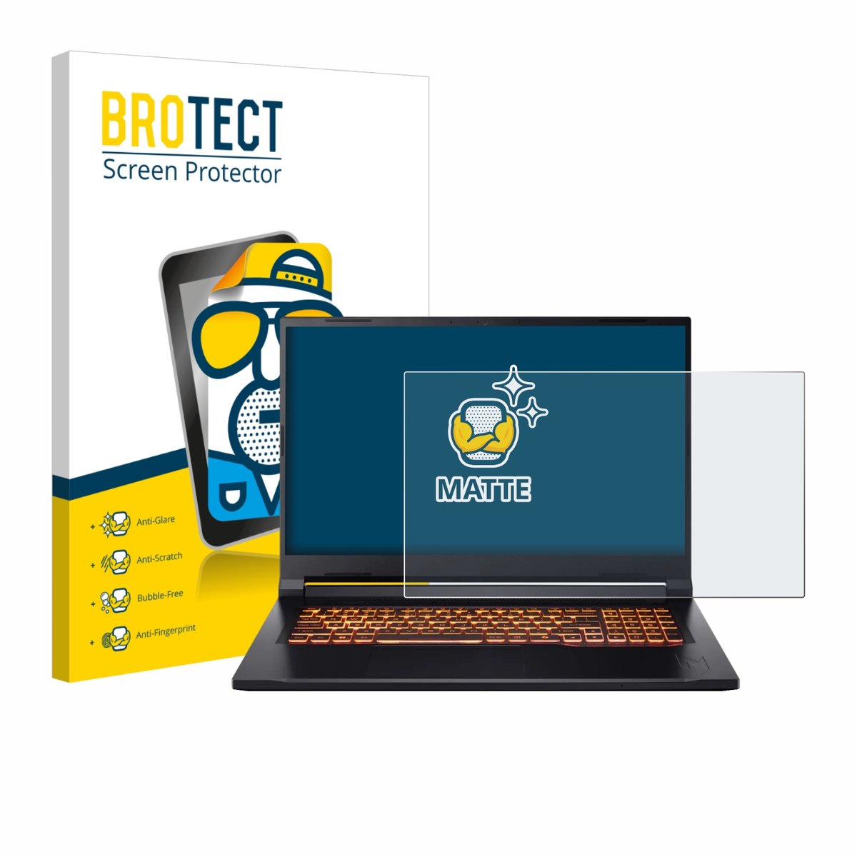 BROTECT - Screenprotector voor Acer Nitro V 17 AI - Folie Beschermfolie matte
