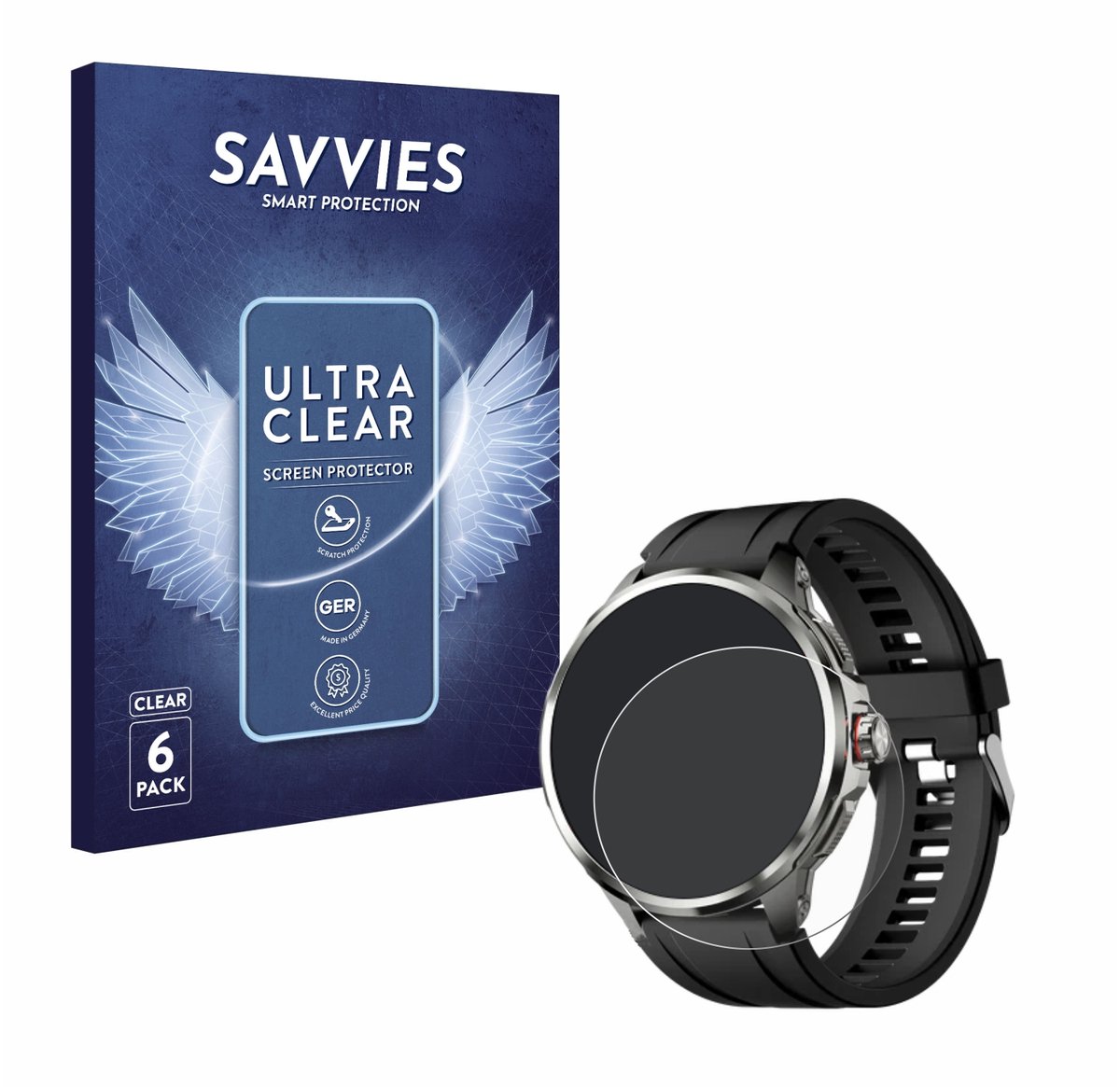 Savvies - Screenprotector voor Rollme Hero C2 - Folie Beschermfolie transparant 6 Stuks