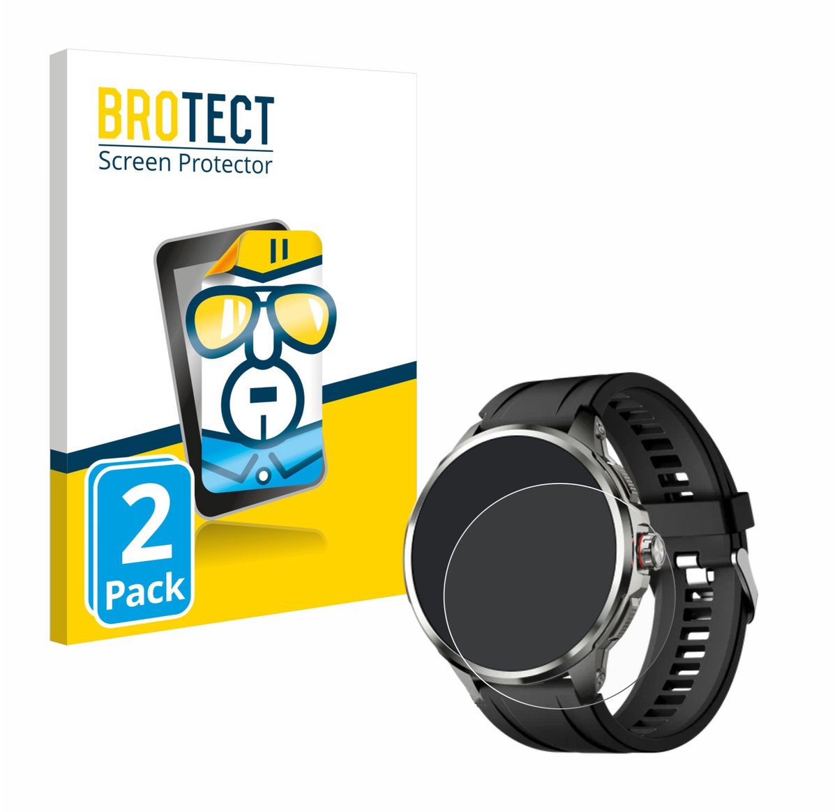 BROTECT - Screenprotector voor Rollme Hero C2 - Folie Beschermfolie transparant 2 Stuks