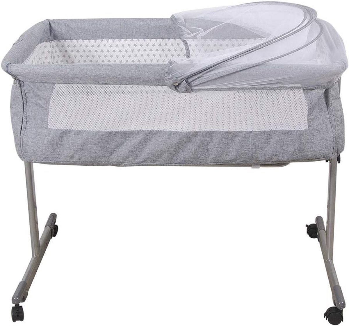 Inklapbaar Reiswiegje met Matras en Muskietennet voor Baby 0-6 Maanden - Lichtgewicht en Draagbaar
