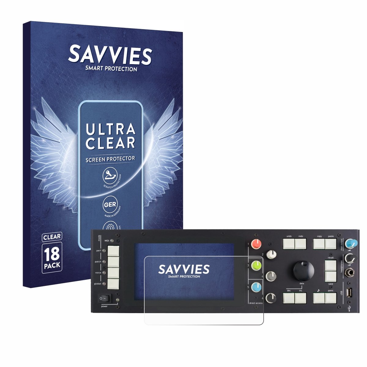 Savvies - Screenprotector voor Kodamo EssenceFM MKII - Folie Beschermfolie transparant 18 Stuks
