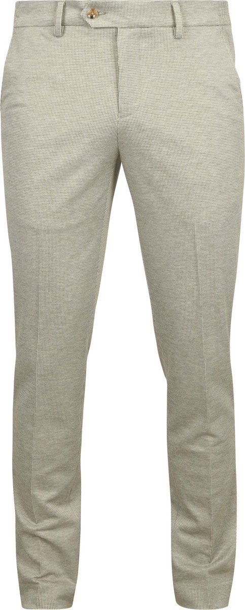 Suitable Das Pantalon Houndstooth Olive - Maat 46 - Heren