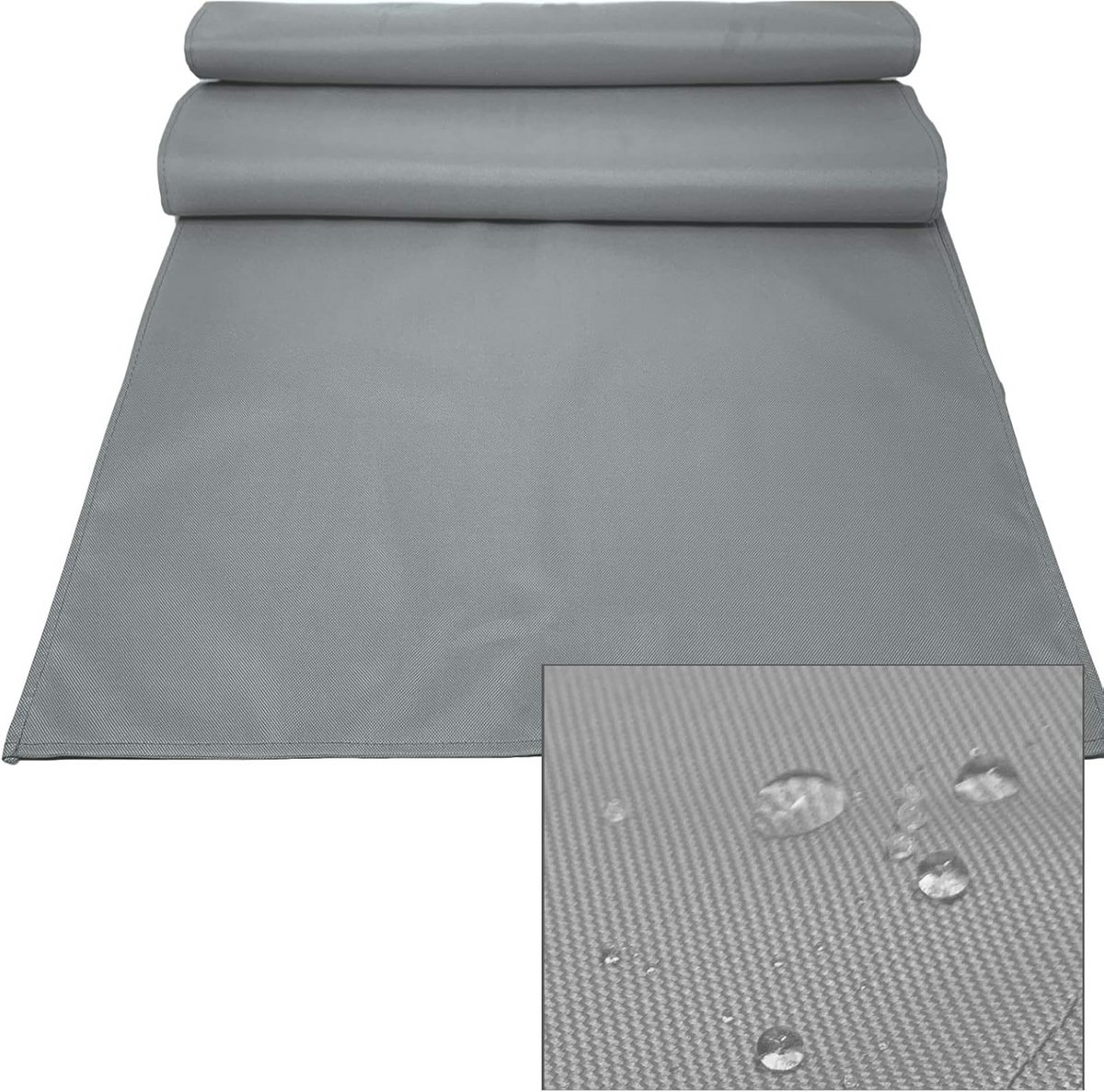 Waterafstotende tafelloper 50x150 cm - antraciet