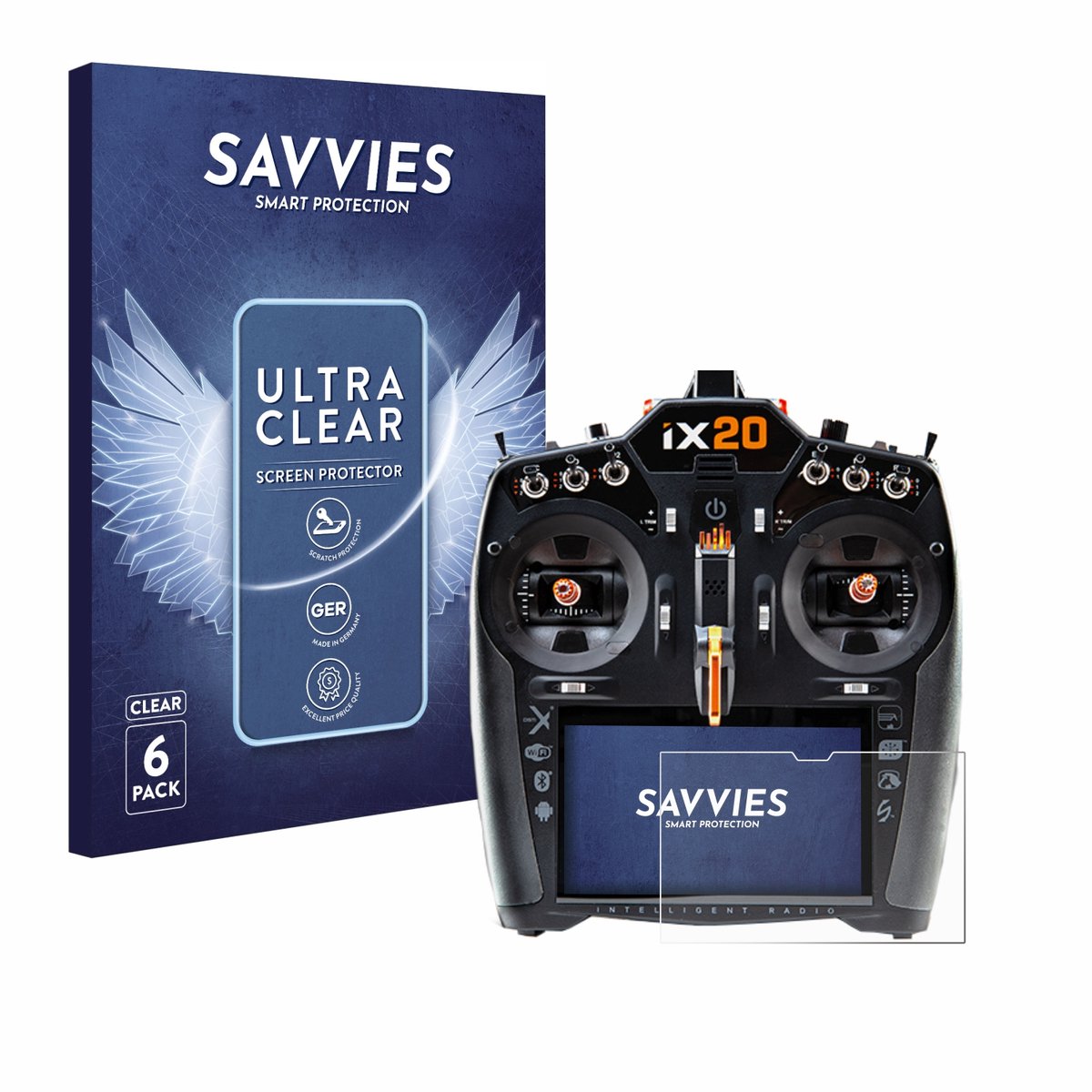 Savvies - Screenprotector voor Spektrum iX20 - Folie Beschermfolie transparant 6 Stuks