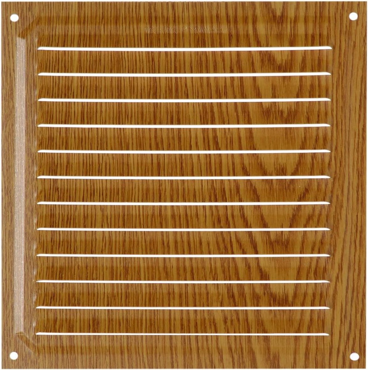 Ventilatierooster 20x20 cm Bruin Houtnerf
