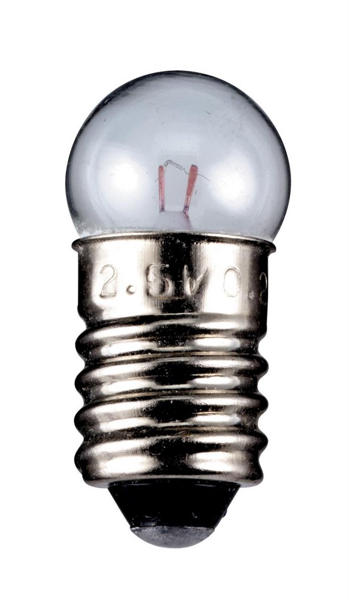 Set van 5 LED Lampjes met E10 Fitting en 4.5V Spanning