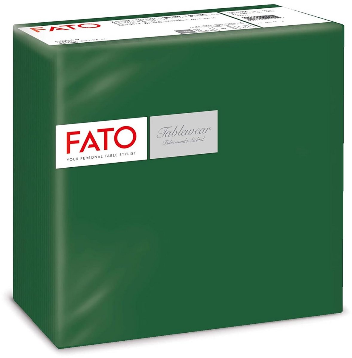 Luxe Airlaid Papieren Servetten Forest Green 40x40 cm - Stoffen Effect