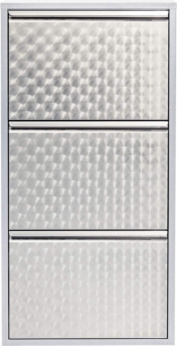 Schoenenrek voor 6 paar schoenen - ruimtebesparend metaal design 103x50x14 cm