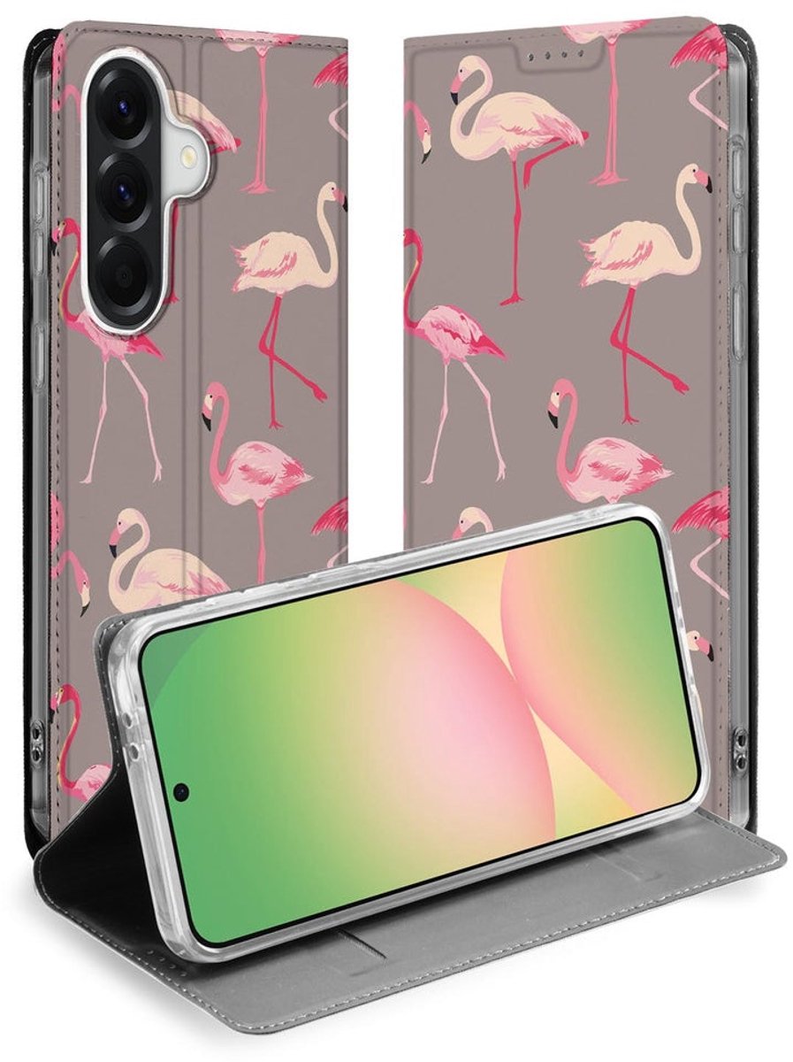 Samsung Galaxy A57 Standcase Hoesje Flamingo