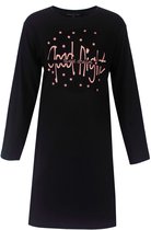 Temptation Dames Big Shirt - Lange Mouwen - Zwart - Maat L