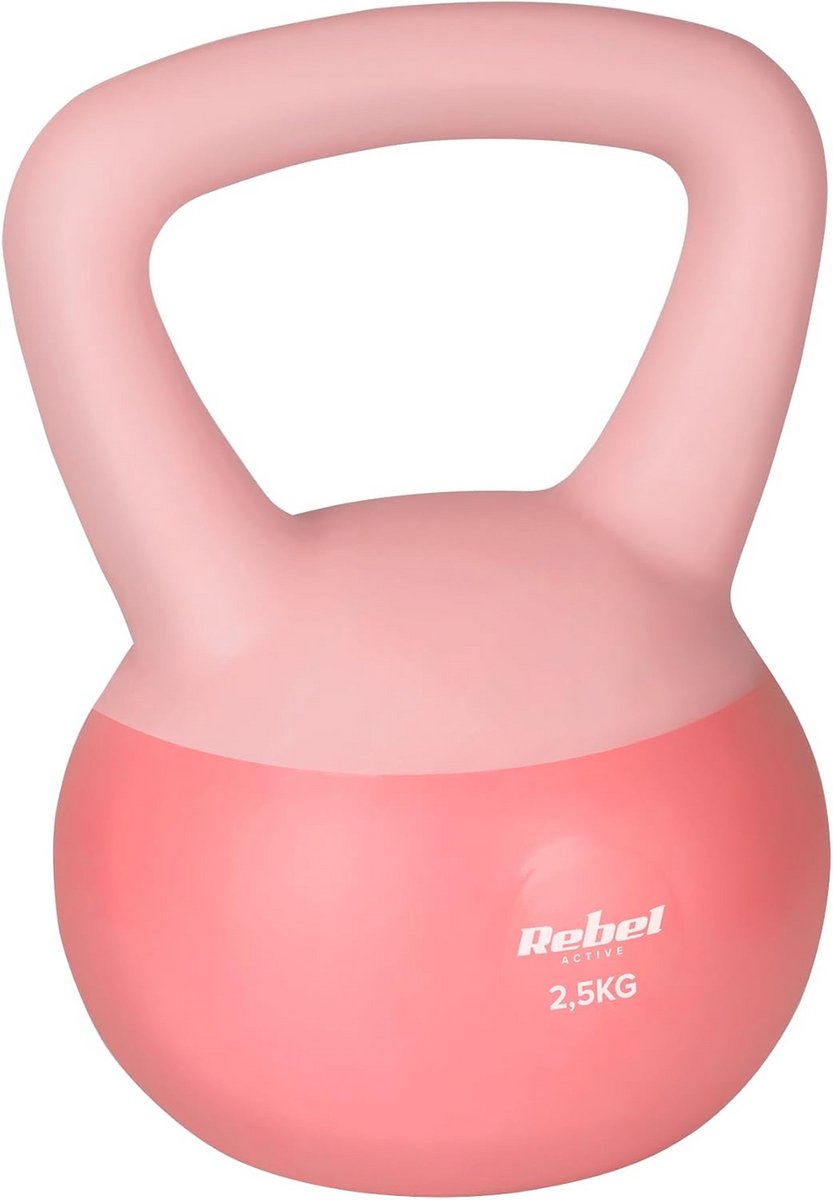 Zachte Kettlebell 2,5 kg met PVC Coating voor Veilige Thuis- en Fitness Oefeningen