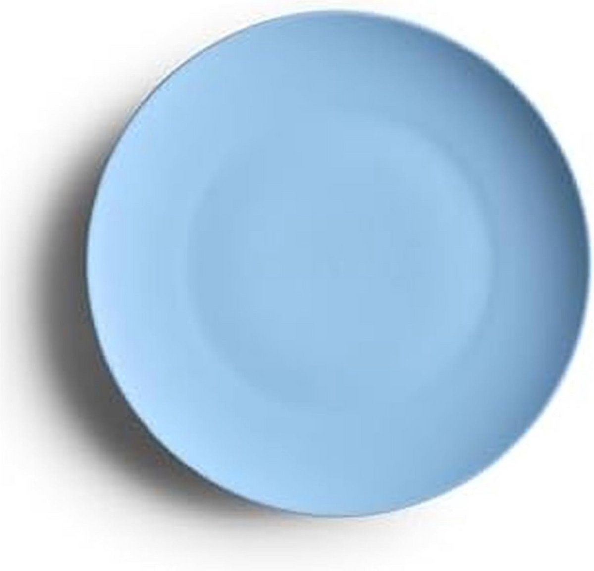 Set van 4 keramische dinerborden - lagoonblauw - 25,7 cm