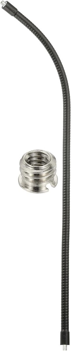 Zwanenhals 50 cm buigzaam metaal 1/4 inch en 3/8 inch schroef geschikt voor microfoon camera telefoon licht