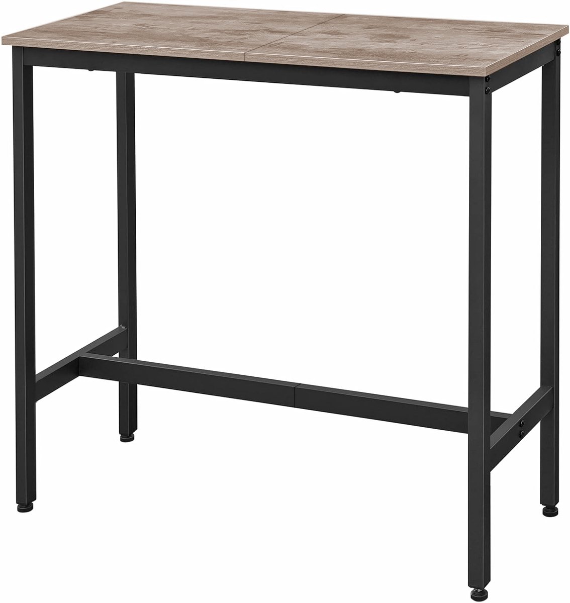 Hoppa! Vintage Bartafel - Rustiek Greige - Metaal - 100 x 40 x 90 cm (L x B x H)