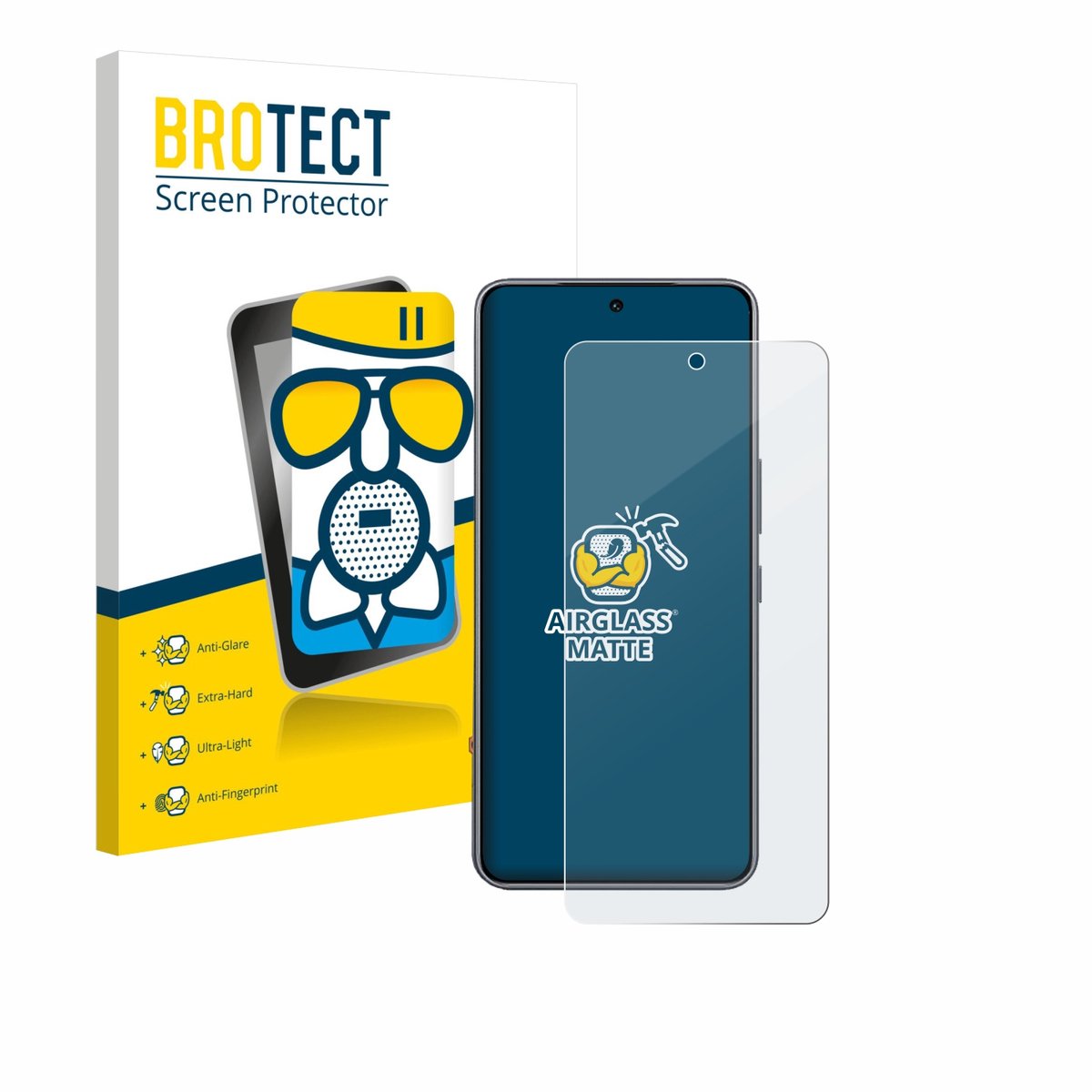 BROTECT - Screenprotector voor Tecno Pova 7 Ultra - Folie Beschermfolie Beschermglas matte