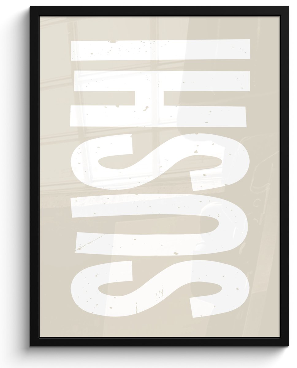 FrameYourWall Fotolijst inclusief poster - Posterlijst 50x70 cm - Posters - Sushi - Eten - Decoratie - Vintage - Foto in lijst - Keuken decoratie muur - Wanddecoratie accessoires - Muurdecoratie - Schilderijen