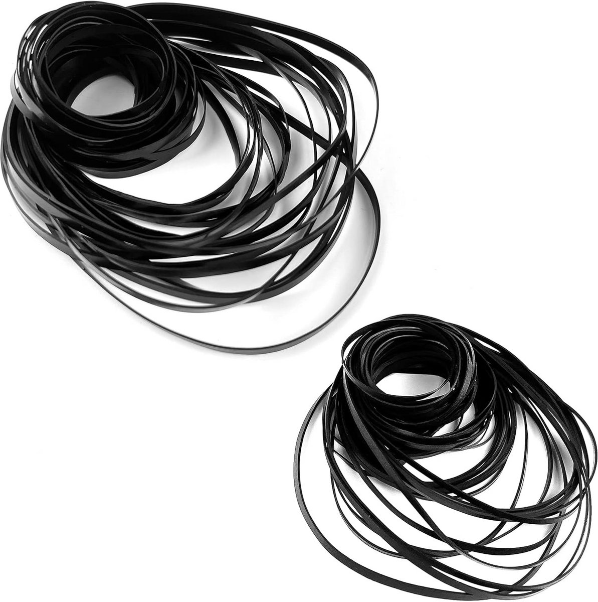 100 Stuks Platte Rubberen Riemen Set voor Cassette Recorders en Tape Machines Reparatie