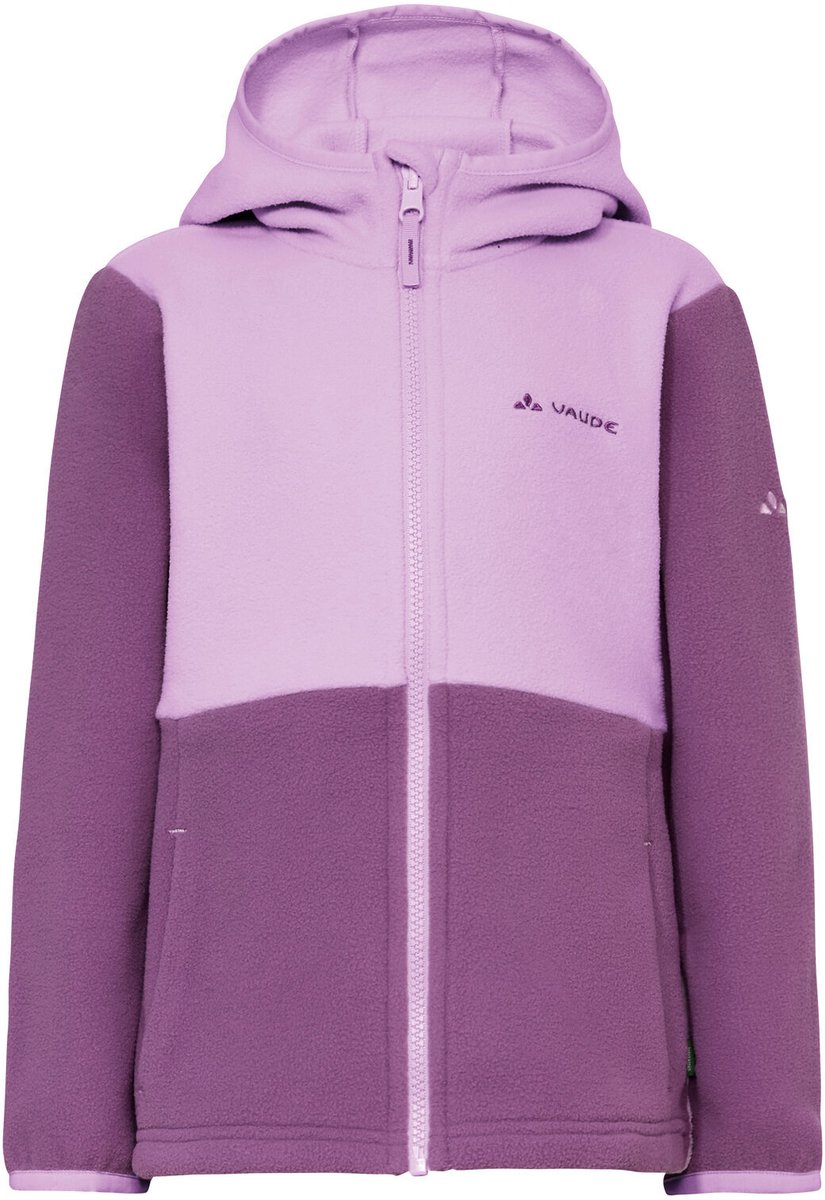 VAUDE Pulex Hooded Jacket II, Fleece jas, Kids Outdoor Sportjassen, Niet Waterdicht, Niet Winddicht, Fleece, Capuchon,