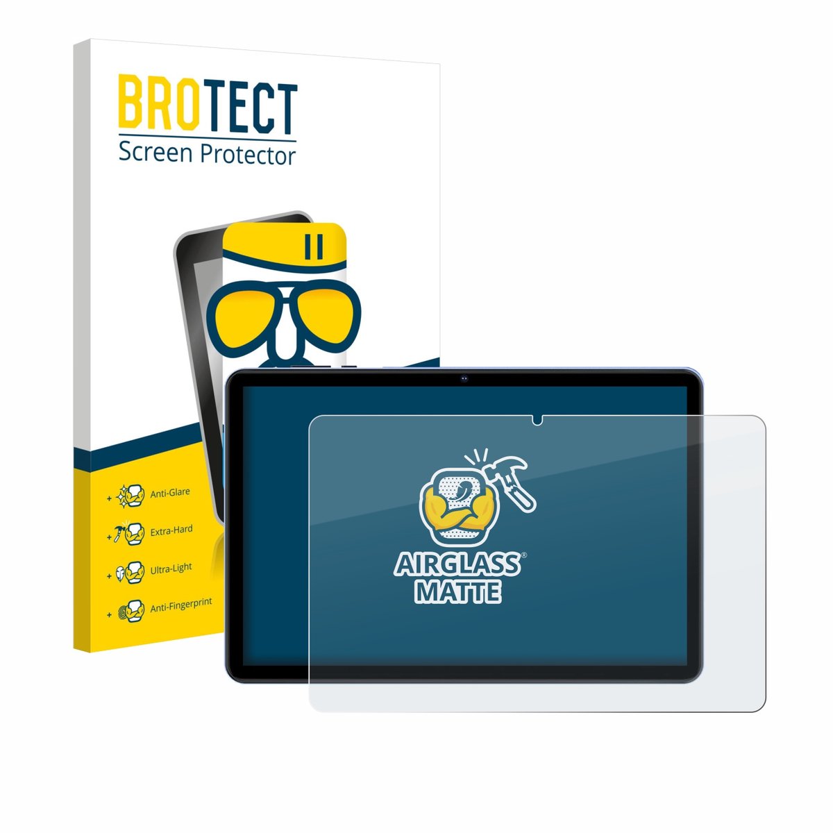 BROTECT - Screenprotector voor WOREGOO M283-EEA 10.1" - Folie Beschermfolie Beschermglas matte