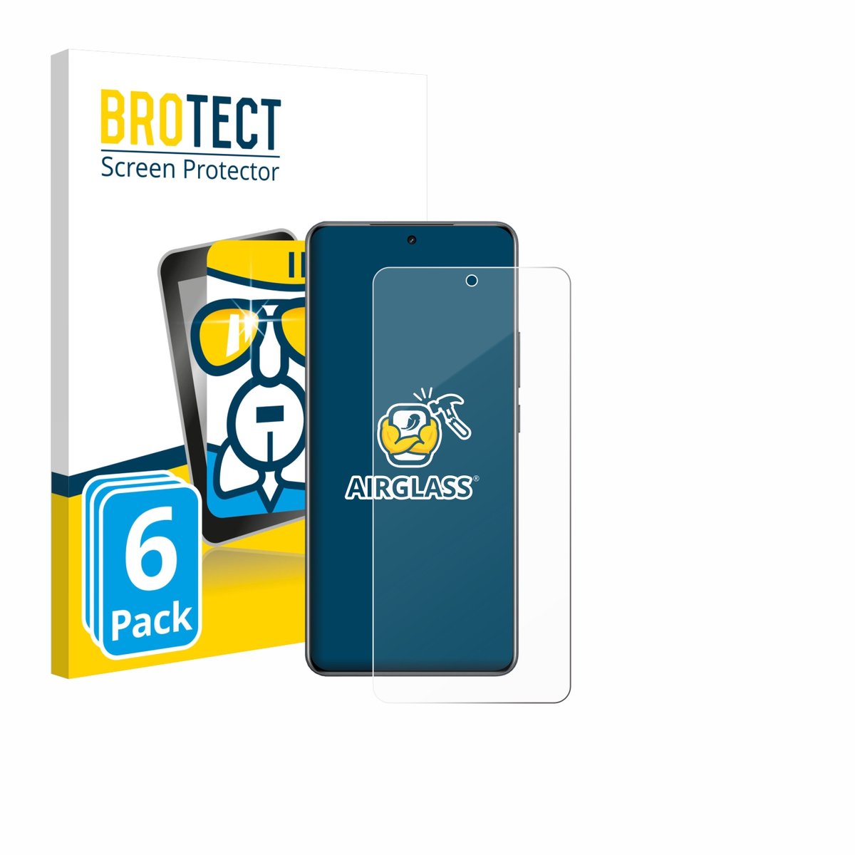 Screenprotector 6 Stuks voor realme Neo 8 Beschermglas transparant