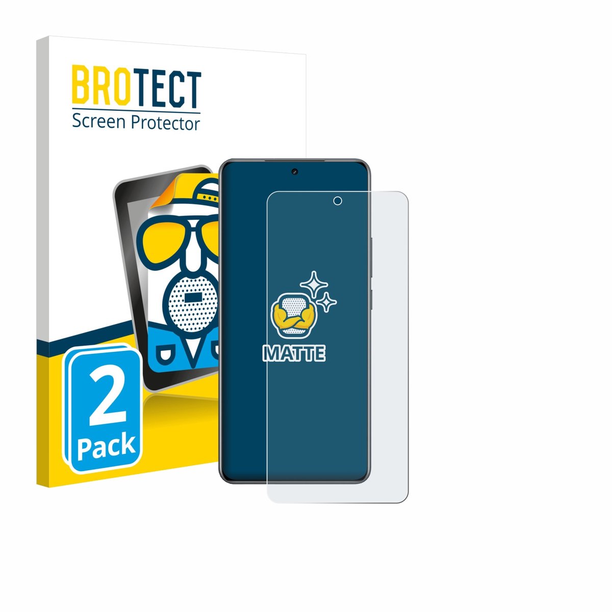 BROTECT - Screenprotector voor realme Neo 8 - Folie Beschermfolie matte 2 Stuks