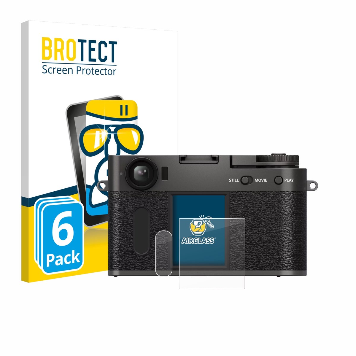 Screenprotector 6 Stuks voor Fujifilm X Half X-HF1 Beschermglas transparant