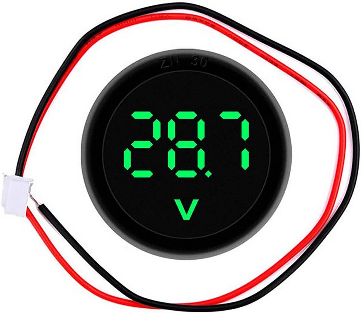 2x Digitale Voltmeter Batterijmonitor DC 4-100V voor Auto Motorfiets en Voertuigen