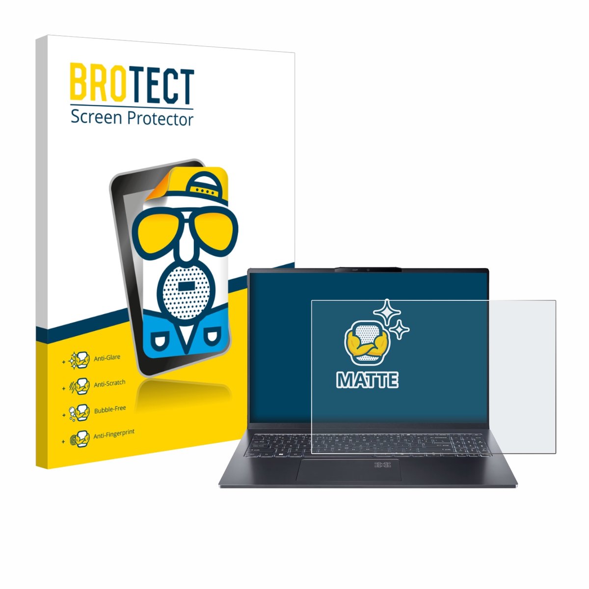 BROTECT - Screenprotector voor Acer Swift Go 16 AI - Folie Beschermfolie matte