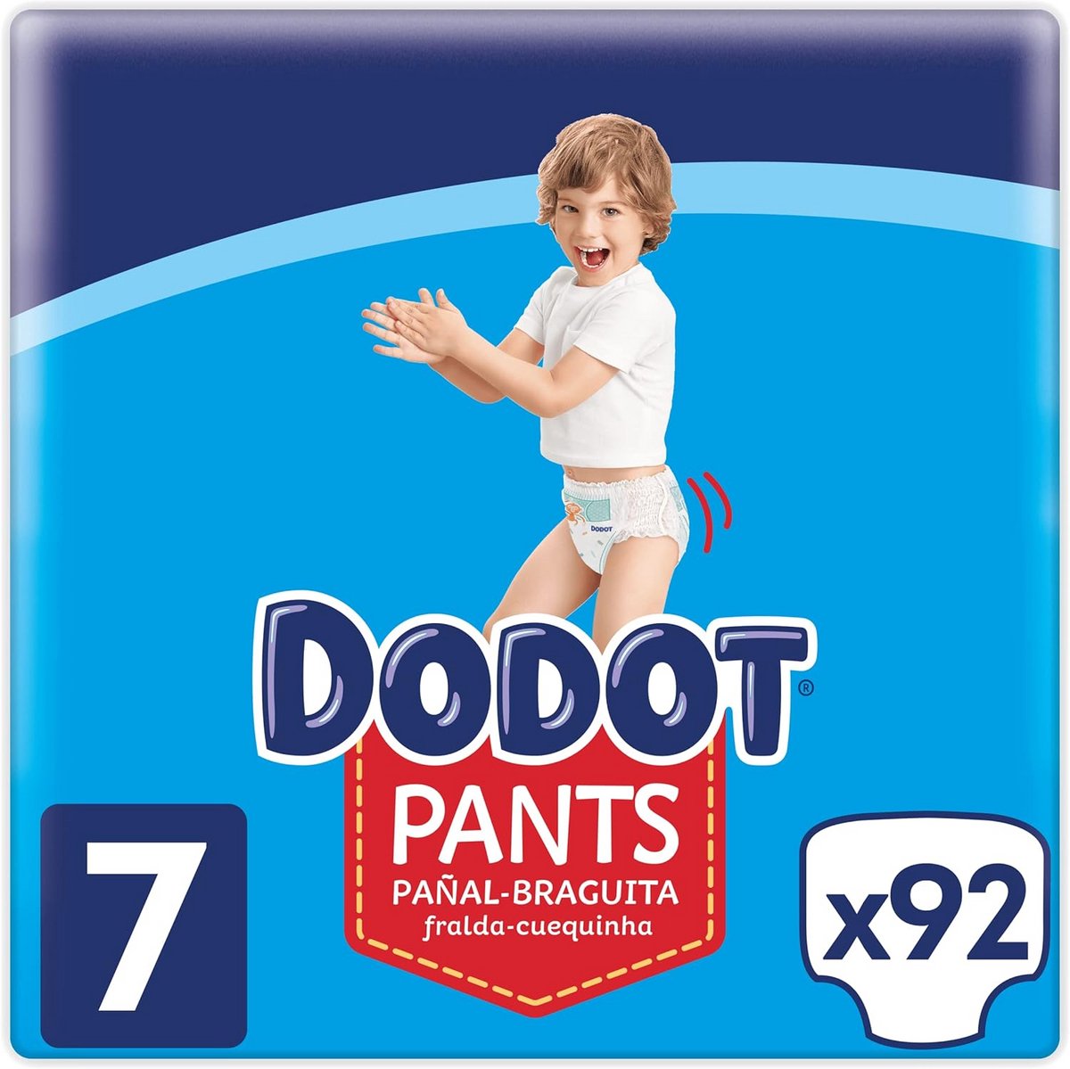 Baby Luiers Maat 7 (+17 kg) - 92 Stuks met 360° Pasvorm