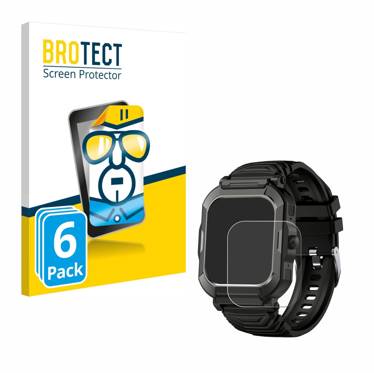 BROTECT - Screenprotector voor Popglory H52 - Folie Beschermfolie transparant 6 Stuks