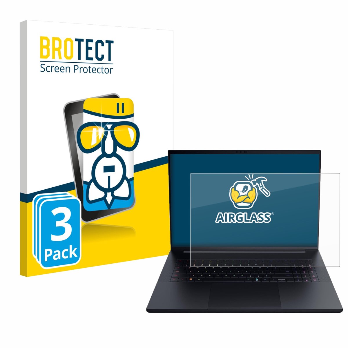 Screenprotector 3 Stuks voor Razer Blade 18 2025 Beschermglas transparant