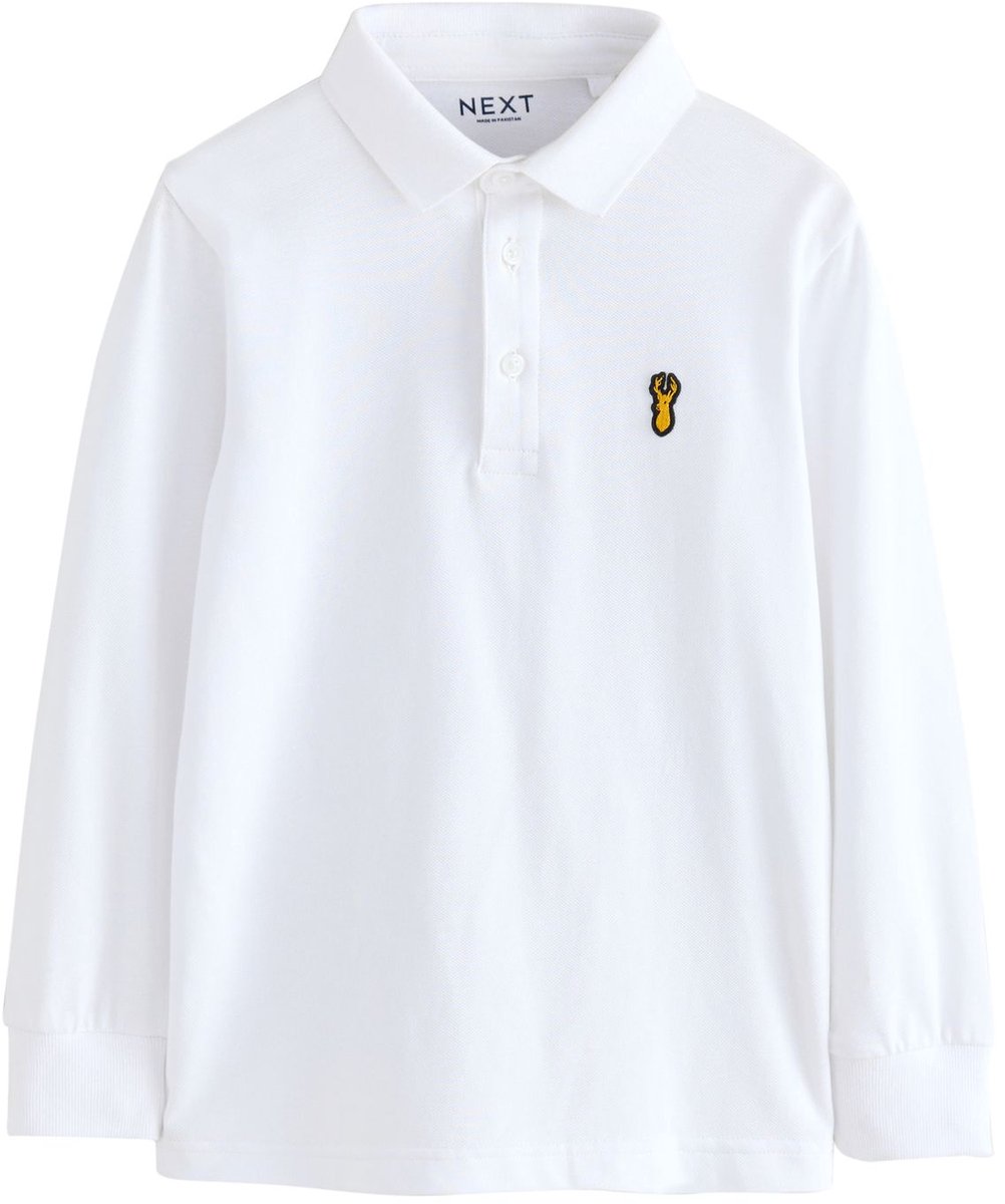 Next - Jongens - Poloshirt met lange mouwen - Wit