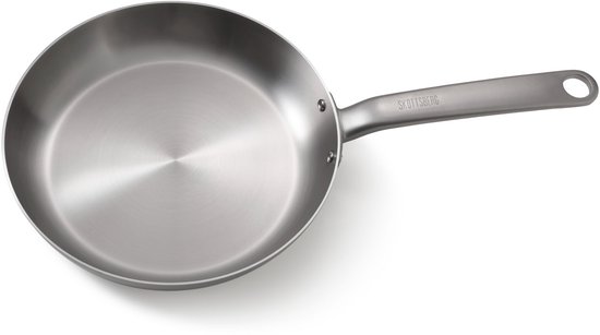 Habonne Triply wok met steel - Energiebesparende Triply RVS Wok