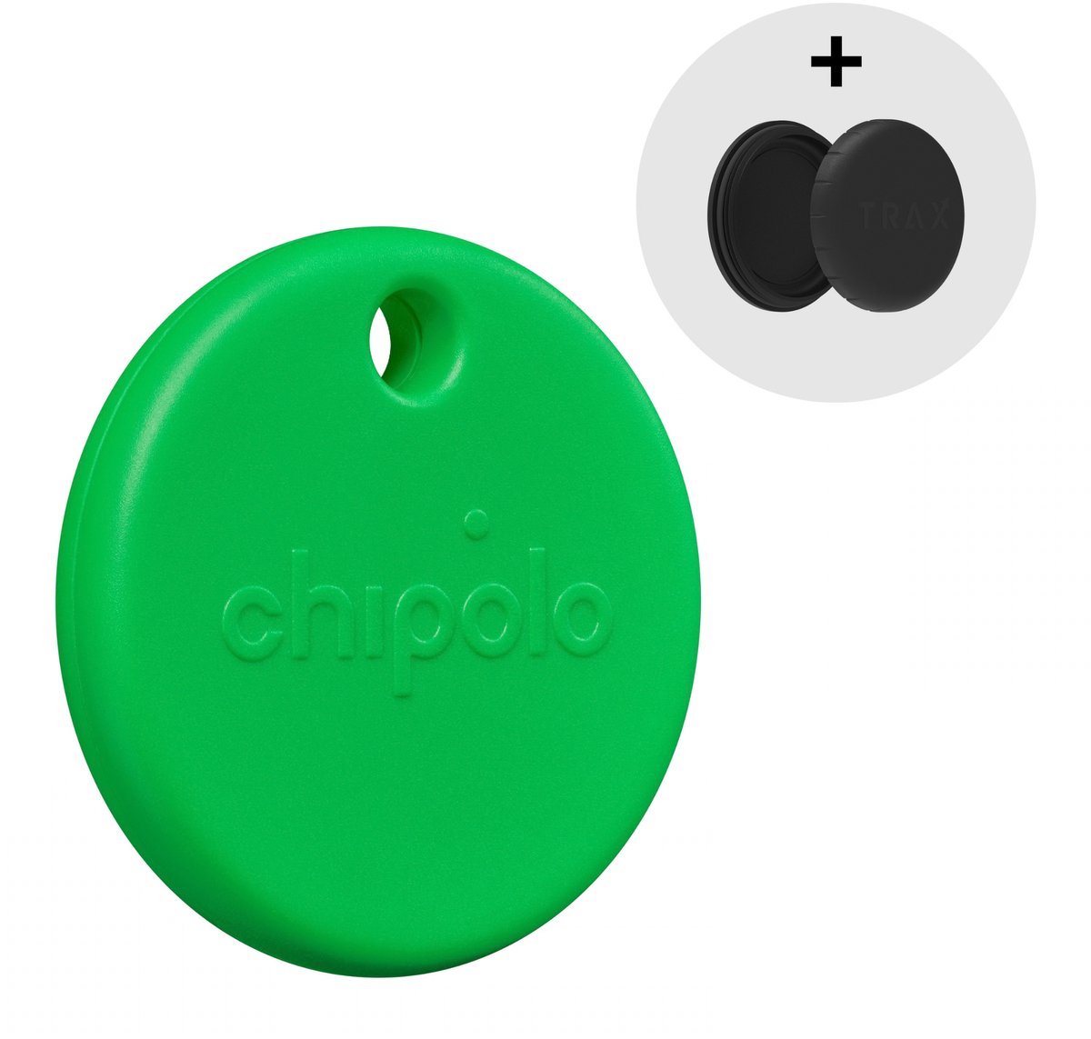 Chipolo POP Bluetooth Tracker - Groen + Sticker Mount IP67 – Werkt met Apple Find My & Android Find My Device – 120 dB – Sleutelvinder & Fiets Tracker