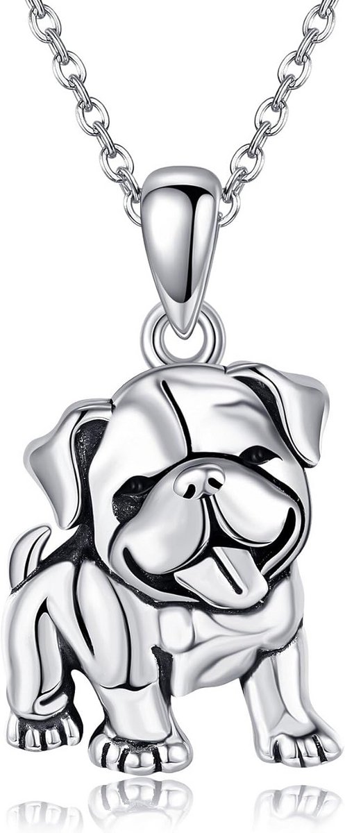 Dieren Halsketting - Zilveren Ketting - Dagelijks Dragen - 925 Sterling Zilver - Zilverkleurig
