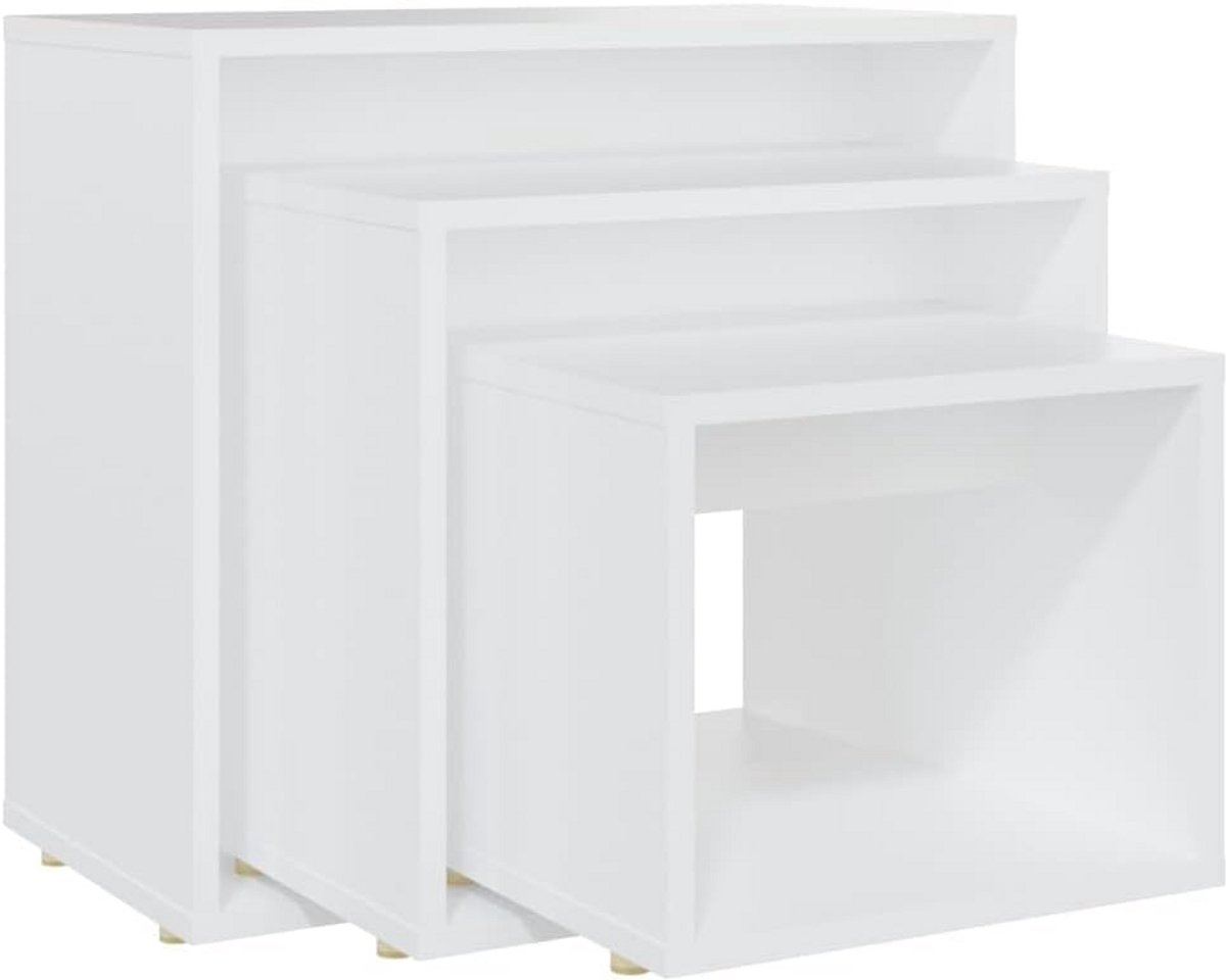 Tafeltjes Set - Set bijzettafels - Woonkamer Decoratie - Stapelbaar Ontwerp - 30 x 50 cm -