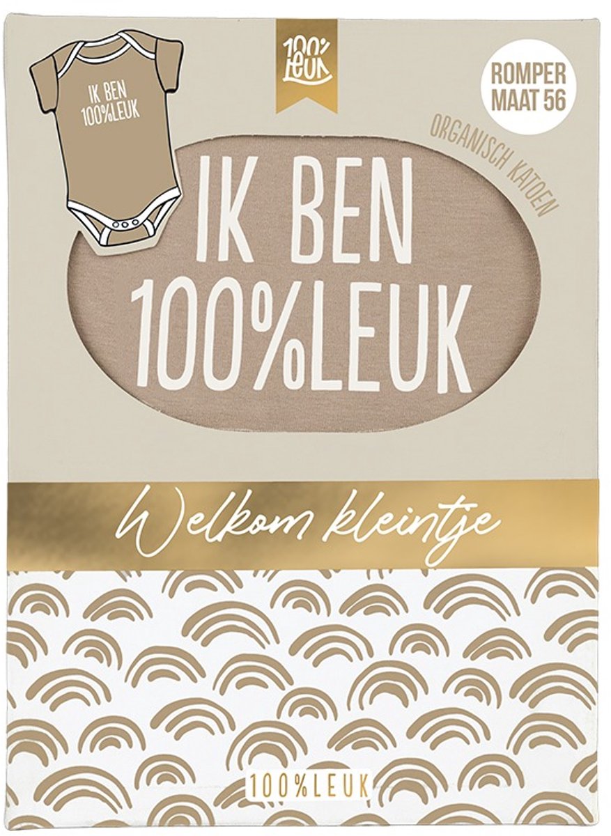 100%LEUK - Baby romper - Welkom Kleintje
