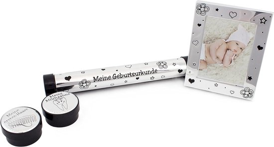 Baby Herinneringen Set - Cadeau voor Geboorte - Bewaren van Eerste Momenten - Inclusief Fotolijst en Rol — afbeelding 2