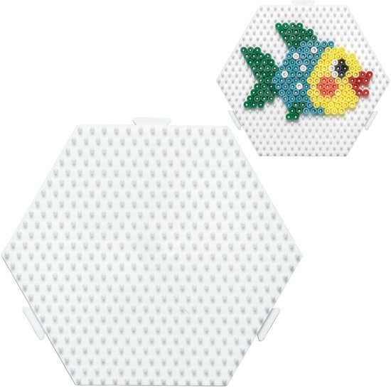 Hama - Grondplaat - Zeshoek - Koppelbaar - Wit
