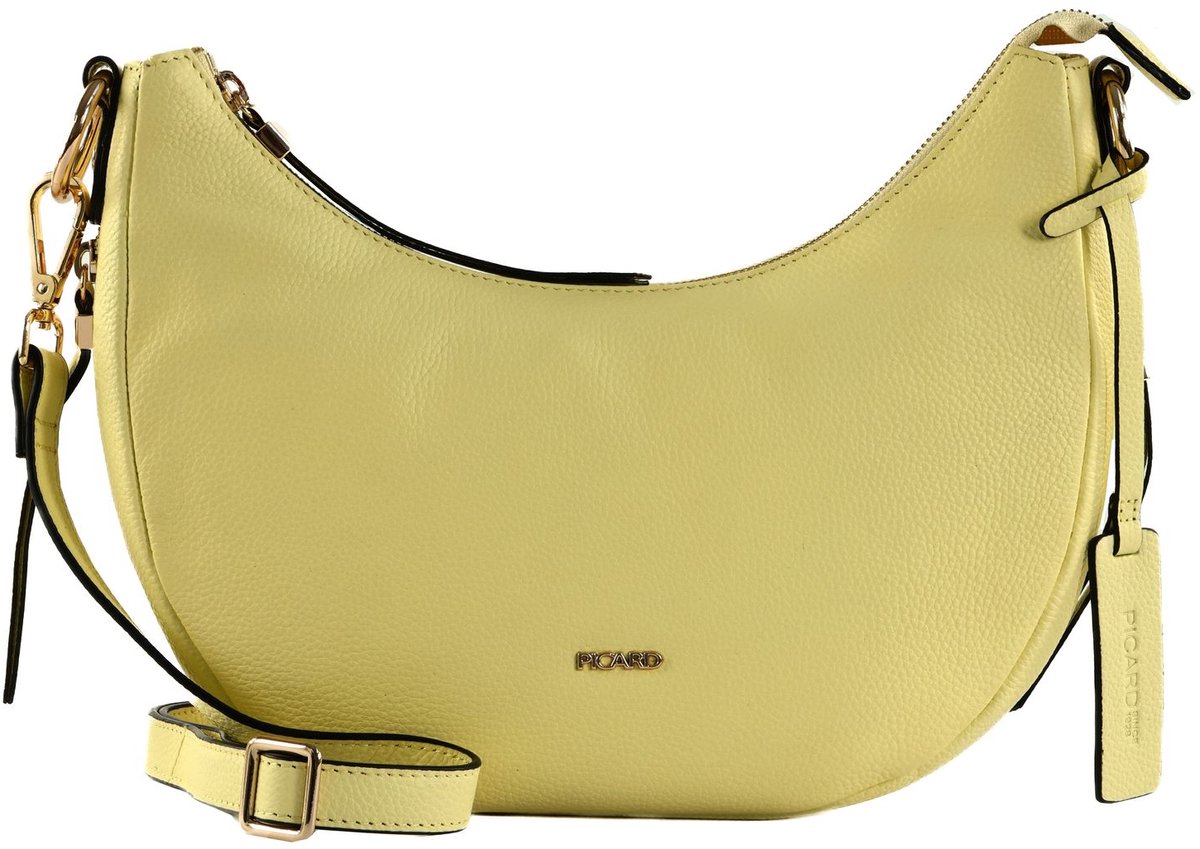 PICARD schoudertas Java Cross Bag Vanilla Lichtgeel