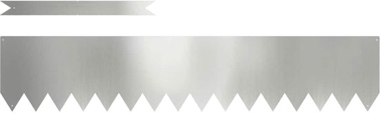 vidaXL - Grasafscherming - 10 - pcs - Zilver - 100 - x - 0.05 - x - 20 - cm - Gegevens - staal