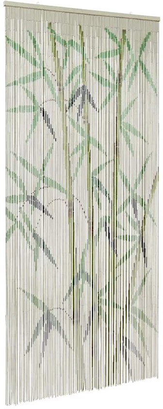 vidaXL - Rideau anti-insectes - bambou - imprimé - 100x200 - cm - bambou